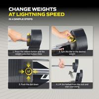 Tunturi MX Select MX100 Verstelbare halterstang en EZ Curl Bar met standaard 45,5 kg - thumbnail