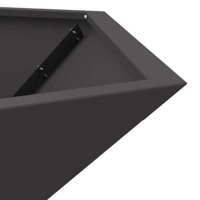Vuurkorf Zwart 100 x 100 x 28 cm Staal