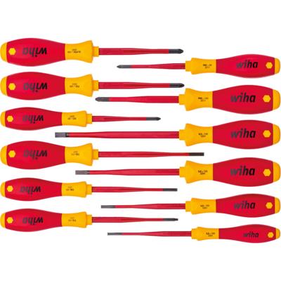 Wiha 3201 K12 Schroevendraaierset VDE 12-delig Plat, Kruiskop Pozidriv, Kruiskop Phillips, Plus/minus, Binnen-Torx