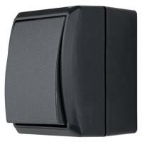 REV 0007301900 Schakelaar (opbouw) IP44 Antraciet - thumbnail