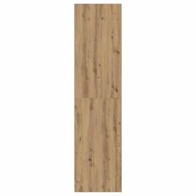 Kledingkast 100x50x200 cm bewerkt hout artisanaal eikenkleurig