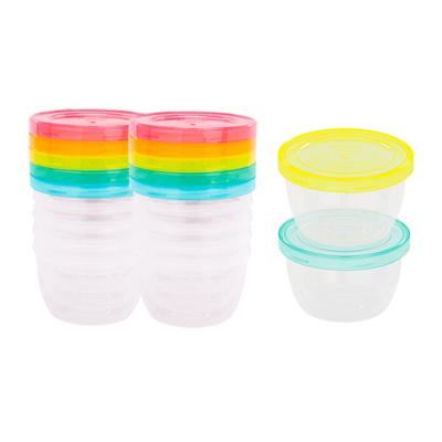 Badabulle Set van 12 voorraadpotjes voor baby's, 250ml