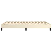 Bedframe kunstleer crmekleurig 140x200 cm - thumbnail