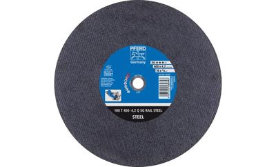 PFERD TOOLS 100 T 400-4,2 Q SG RAIL STEEL/25,4 66324163 Doorslijpschijf recht 400 mm 10 stuk(s) Getemperd staal, Staal