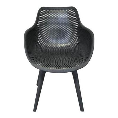 Diningstoel Jasper kunststof donkergrijs