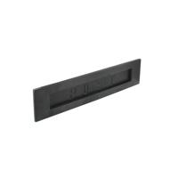 Intersteel Brievenbus rechthoekig met klep, binnendraaiend met tekst “POST” zwart - thumbnail