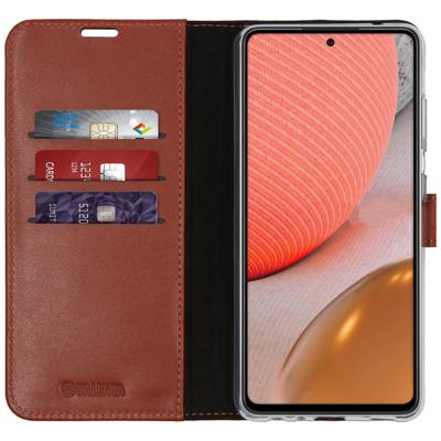 Valenta Book Case Gel Skin Samsung Galaxy A72 4G Brown