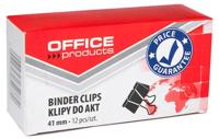OFFICE products foldbackclip, zwart, 41 mm, doos van 12 stuks - thumbnail