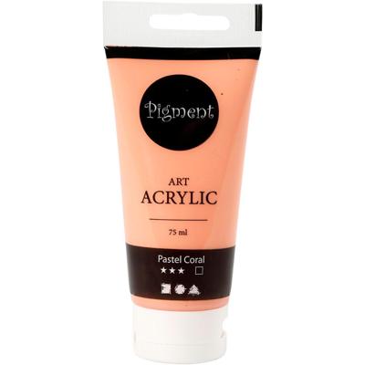 Creativ Company Pigment art acrylverf pastel coral, 75ml