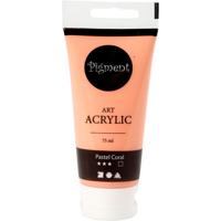 Creativ Company Pigment art acrylverf pastel coral, 75ml - thumbnail