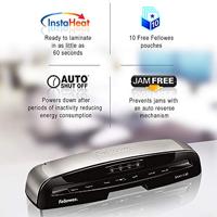 Fellowes Saturn 3i A3 300 mm/min Zwart, Zilver - thumbnail