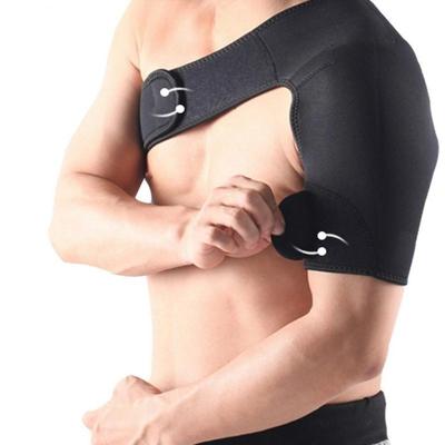Ademend verstelbare schoudersteun brace Unisex sport compressie brace Strap wrap schoudergordel grootte: linker schouder