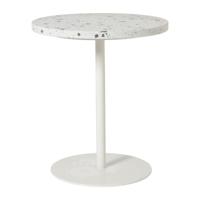 Bijzettafel Terrazzo - wit - ø40x45 cm - thumbnail