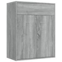 Dressoir 60x30x75 cm bewerkt hout grijs sonoma eikenkleurig - thumbnail
