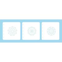 Nellie's Choice • layered combi stencil set mandala-3 3stuks - thumbnail