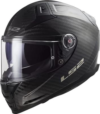 LS2 integraalhelm "ff811 vector ii carbon solid" helmet ff811 vect. ii solid bl.carbon xxs