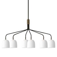 Gubi Howard Kroonluchter - 6 Arm - Wit - thumbnail