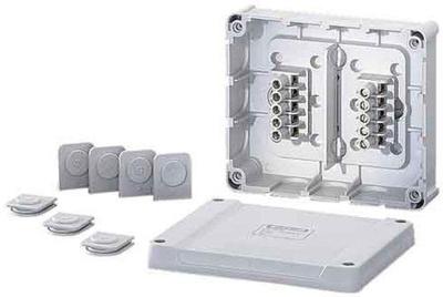 Hensel 6000042 Verdeeldoos Halogeenvrij, Verzegelbaar (l x b) 139 mm x 119 mm 1 stuk(s) Hensel 6000042 Verdeeldoos Halogeenvrij, Verzegelbaar (l x b) 139 mm x 119 mm 1 stuk(s)