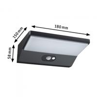 Paulmann 94333 Buitenlamp (wand) LED LED vast ingebouwd Donkergrijs - thumbnail