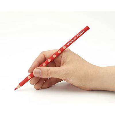 Lyra Groove dunne kleurpotloden, l: 18 cm, vulling 3,3 mm, diverse kleuren, 24 stuk/ 1 doos