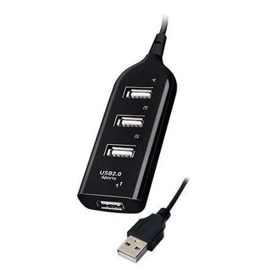 Vakoss TC-234UX interface hub USB 2.0 Zwart