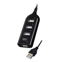Vakoss TC-234UX interface hub USB 2.0 Zwart - thumbnail