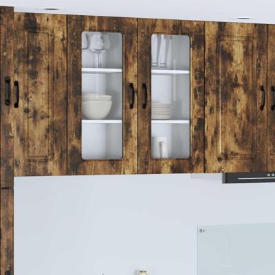 Keukenkast Kalmar Gerookt eiken 40 x 31 x 80 cm Bewerkt hout