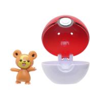 Pokemon Figure - Teddiursa + Poke Ball (Clip 'n' Go) - thumbnail