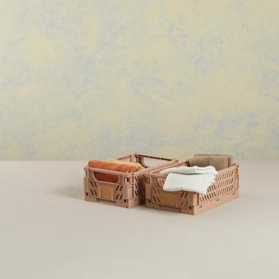 Set van opstapelbare opbergboxen Zand 3,3 L