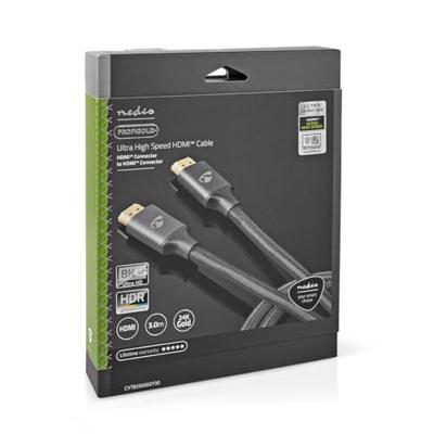 Nedis CVTB35000GY30 HDMI kabel 3 m HDMI Type A (Standaard) Zwart
