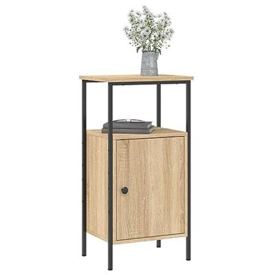 Nachtkastjes 2 st 41x31x80 cm sonoma eikenkleurig