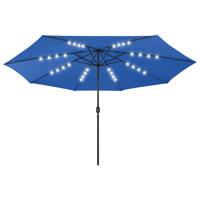 Parasol met LED-verlichting 400 cm azuurblauw - thumbnail