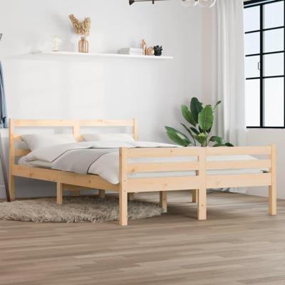 Bedframe massief hout 150x200 cm
