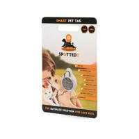Halsband penning Spotted Dog, zwart-wit, Maat: M - thumbnail