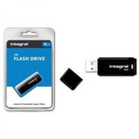 Integral USB 2.0 stick, 16 GB, zwart - thumbnail
