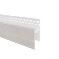 Ventilatie afsluitprofiel 2-delig 17 mm - Eurotexx Sheffield eiken Wit - thumbnail