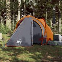 Tent 2-persoons 320x140x120 cm 185T taft grijs en oranje - thumbnail