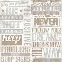 Noordwand behang friends & coffee words and letters metallic en beige - thumbnail