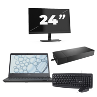 Fujitsu Lifebook U7310 - Intel Core i5-10e Generatie - 13 inch - 8GB RAM - 256GB SSD - Windows 11 Home + 1x 24 inch Monitor - thumbnail