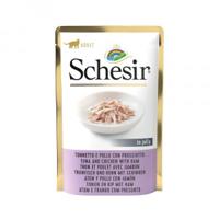 SCHESIR in jelly Tuna and chicken with ham - nat kattenvoer - 85 g - thumbnail