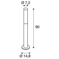 SLV 1000682 APONI 90 Staande LED-buitenlamp LED vast ingebouwd Antraciet - thumbnail