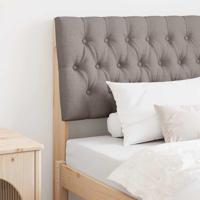 Gestoffeerd hoofdbord Taupe 90 cm Massief grenenhout - thumbnail