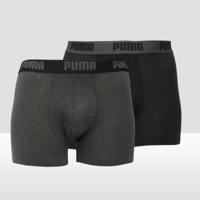 Boxer Puma Basic Zwart/Gris (2 uds) Maat L - thumbnail