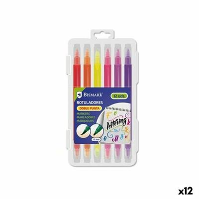 Set Viltstiften Bismark LETTERING Multicolour 12 Onderdelen (12 Stuks)