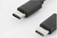 Digitus AK-300138-018-S USB-kabel USB 2.0 USB-C stekker, USB-C stekker 1.80 m Zwart Rond, Stekker past op beide manieren, Afgeschermd (dubbel) - thumbnail