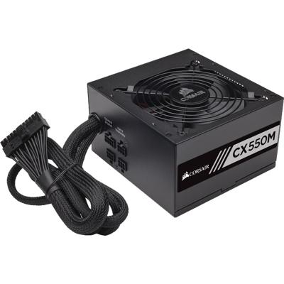 Corsair CX550M power supply unit 550 W 20+4 pin ATX ATX Zwart Corsair CX550M power supply unit 550 W 20+4 pin ATX ATX Zwart