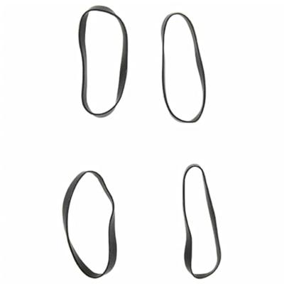 VidaXL Haarelastiekjes paard 500 st silicone zwart