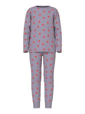 Name it winter pyjama meisjes - paars - NkfNightset