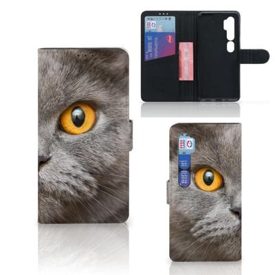 Telefoonhoesje | Met pasjeshouder | Xiaomi Mi Note 10 Pro Britse Korthaar Telefoonhoesje | Met pasjeshouder | Xiaomi Mi Note 10 Pro Britse Korthaar
