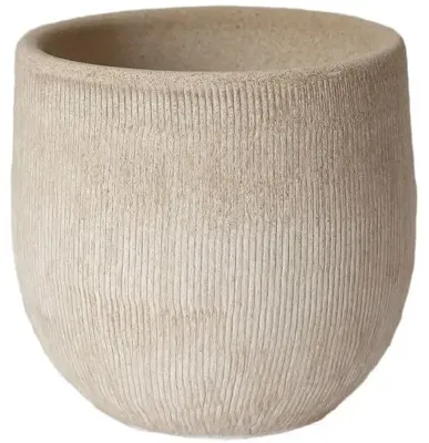 HS Potterie Miami bloempot keramiek 16x14cm crème HS Potterie Miami bloempot keramiek 16x14cm crème